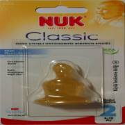 Nuk %0 BPA Classic Biberon Emziği Kauçuk No:2 Küçük Delik (S)