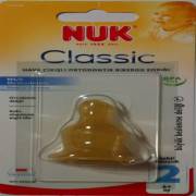 Nuk %0 BPA Classic Biberon Emziği Kauçuk No:2 Büyük Delik (L)