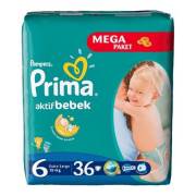 Prima Aktif Bebek Extra Large Jumbo Paket 6 Numara 32 Adet 15+ kg