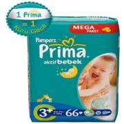 Prima Aktif Bebek Mega Paket Midi Plus 3+ Numara 66 Adet 5-10 kg