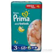 Prima Aktif Bebek Mega Paket 3 Numara 68 Adet 