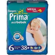 Prima Aktif Bebek Extra Large Mega Paket 6 Numara 32 Adet 16-25 kg