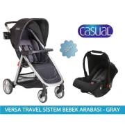 Casual Versa Travel Sistem Bebek Arabası - Gray