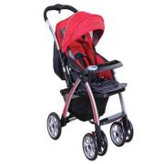 Babyhope SH270 Tam Yatabilen Bebek Arabası - Kırmızı Siyah