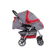 Babyhope T300 Tam Yatabilen Bebek Arabası - Kırmızı Gri