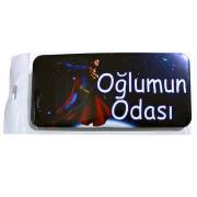 İlkim Kapı Yazısı - Oğlumun Odası - Süpermen