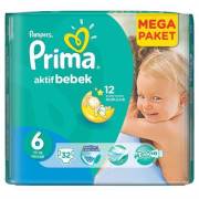 Prima Aktif Bebek Extra Large Mega Paket 6 Numara 32 Adet 15+ kg