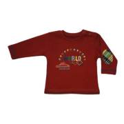 World Yamalı Sweatshirt Bordo 3-6 Ay