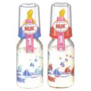 Nuk %0 BPA Cam Biberon Kauçuk Emzikli 125ml