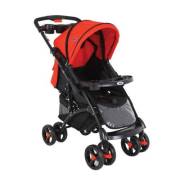 Babyhope BH609-15 Polo Çift Yönlü Bebek Arabası - Kırmızı Siyah