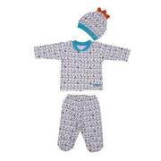 Bebepan 1645 Birds Pijama Takımı Orjinal Renk 3-6 Ay