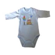 Chocobaby İnt. Zarf Yaka Uzun Kol Bady 1-3 Ay-Adventure-Mavi