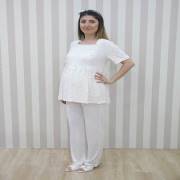 Limissi 2053 Puanlı Pijama Takımı Ekru/XL