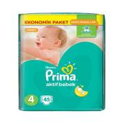 Prima Aktif Bebek Ekonomik Paket 4 Numara 45 Adet 8-14 kg