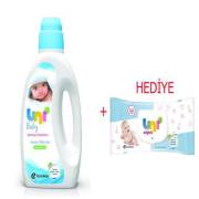 Uni Baby Çamaşır Deterjanı 1500ml - Uni Wipes Islak Mendil Hediyeli