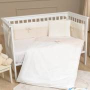 Funna Baby 5411 Premium Baby Uyku Seti / 7 parça - 60x120 cm - Krem