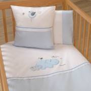 Funna Baby 6003 Hippo Nevresim Takımı / 4 parça - Mavi