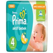 Prima Aktif Bebek 4 Numara 30 Adet 8-14 kg