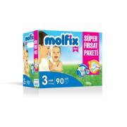 Molfix Midi 3 Numara 90 Adet 4-9 kg