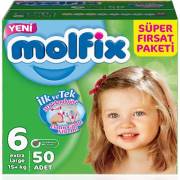 Molfix Extra Large 6 Numara 50 Adet 16+ kg