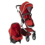 Babyhope BH-3025 Santana Çift Yönlü Travel Puset - Kırmızı