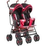 Babyhope BH610-10 İkiz Baston Bebek Arabası - Kırmızı