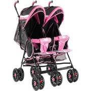 Babyhope BH610-30 İkiz Baston Bebek Arabası - Pembe