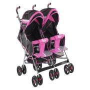 Babyhope BH614-30 Alüminyum İkiz Baston Puset - Pembe