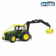 Bruder John Deere 7930 Tomruk Taşıyan Traktör BR03053