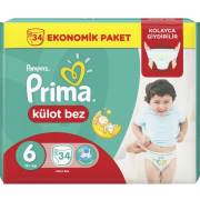 Prima Külot Bebek Bezi Ekonomik Paket 6 Beden 34 Adet