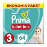 Prima Külot Bebek Bezi Ekonomik Paket 3 Beden 64 Adet