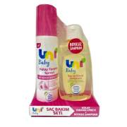 Uni Baby Kolay Tarama Spreyi 200 ml + Saç ve Vücut Şampuanı 200 ml