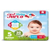 Baby Turco Bebek Bezi 5 Beden Junior 32 Adet 