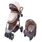 Bebetti T-1923GK Travel Sistem Bebek Arabası - Gold Kahve