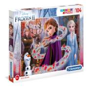 Clementoni Puzzle 104 Parça Simli Frozen 1-20162