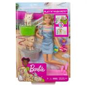 Mattel Barbie Ve Hayvanları Banyo Eğlencesin Fxh11