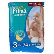 Prima Aktif Bebek Midi Jumbo Paket 3 Numara 74 Adet 4-9 kg