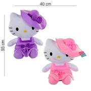 Peluş Hello Kitty Elbiseli Şapkalı 50Cm