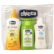 Chicco Güneş Spreyi SPF50+ 150 ml - Chicco Sivrisinek Kovucu Sprey 100 ml + Şampuan 100 ml