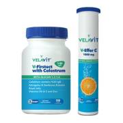 Velavit V-Firstect With Colostrum 30 Kapsül V-Effer C 20 Tablet Set