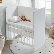 Babywhen BW1070-Pratik Sallanır Anne Yanı Bebek Beşik 60x120-Beyaz