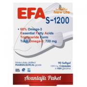 New Life EFA S-1200 Balık Yağı İçeren Takviye Edici 90 Kapsül