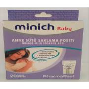 Minich Baby Süt Saklama Poşeti 20li