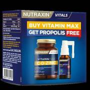 Nutraxin Vitamin Max C-D-Zinc 60 Tablet + Propolis Spray 30 ml