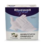 Bluewell Pamuklu Koruyucu Egzema Eldiveni %100 Pamuktan Medium