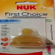 Nuk %0 BPA First Choice Biberon Emziği Kauçuk No:1 Büyük Delik