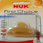 Nuk %0 BPA First Choice Biberon Emziği Kauçuk No:1 Orta Delik