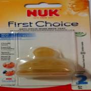 Nuk %0 BPA First Choice Biberon Emziği Kauçuk No:2 Orta Delik