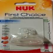 Nuk %0 BPA First Choice Biberon Emziği Silikon No:1 Büyük Delik