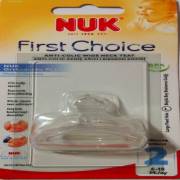 Nuk %0 BPA First Choice Biberon Emziği Silikon No:2 Büyük Delik